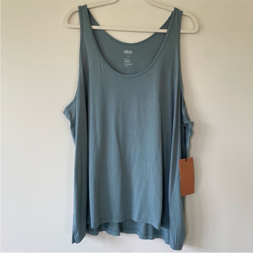 NWT Girlfriend Collective Tank Top Sage Green Activewear Size XXL